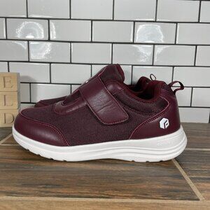 Fitville EasyTop StrapEase V4 Womens 10 Extra Wide Diabetic Shoes Plum Sneaker